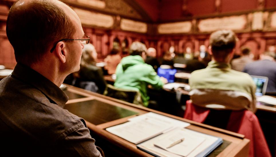Start des grossen Stadtrat nach Neujahr in der Rathauslaube, am Dienstag, 07. Januar 2025. (Melanie Duchene / Schaffhauser Nachrichten)