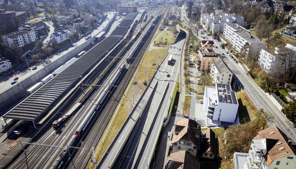 Fï¿ï¾¤senstaubtunnel, fotografiert am Dienstag, 04. Mï¿ï¾¤rz 2025, in Schaffhausen. (Roberta Fele / Schaffhauser Nachr