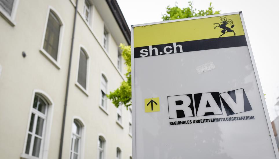 Das regionales Arbeitsvermittlungszentrum, kurz RAV, von aussen, am Dienstag, 9. Juni 2020.  (Melanie Duchene / Schaffhauser Nachrichten)