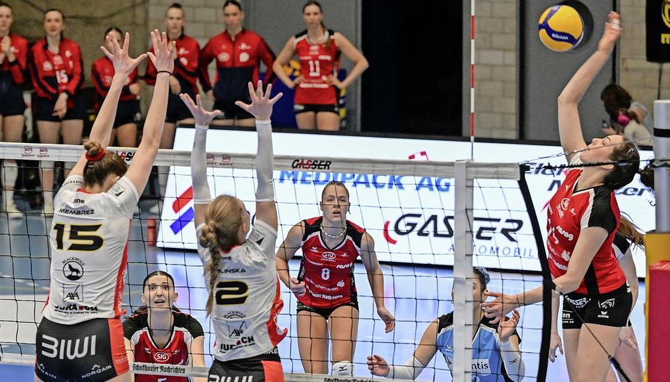 Volleyball, NLA 2025/2026, Playoff-Viertelfinals - VC Kanti - Franches-Montagnes 3-0, Schaffhausen, 21.02.2026 ï¿¯ï¾¿ï¾ï¿¯ï¾¾ï¾© R