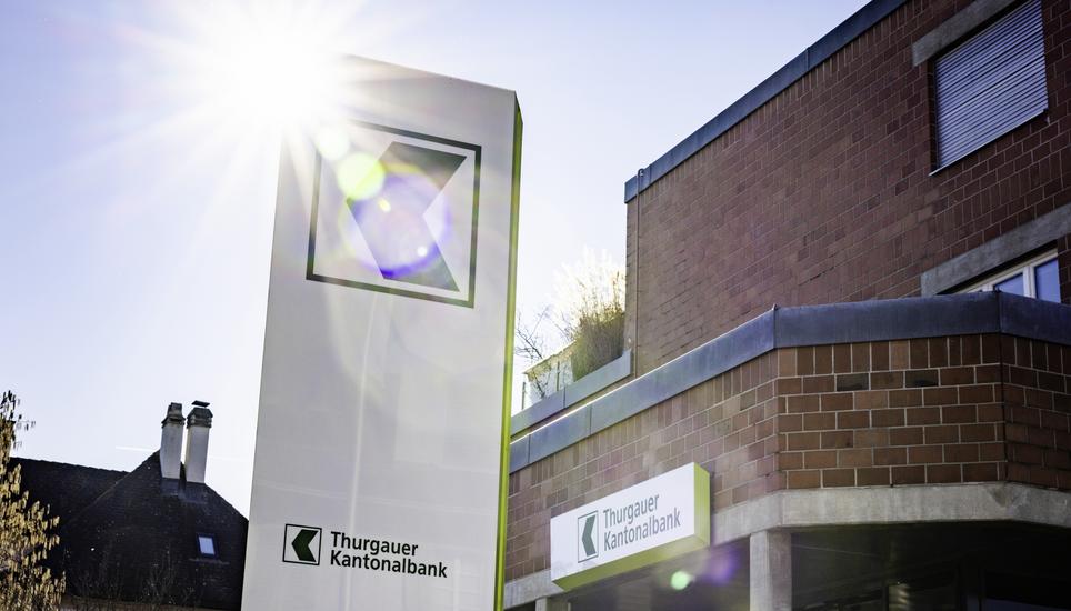 Thurgauer Kantonalbank Filliale, fotografiert am Mittwoch, 25. Februar 2026, in Diessenhofen. (Roberta Fele / Schaffhauser Nachrichten)