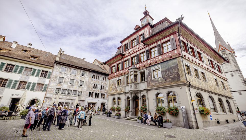 Das Rathaus, fotografiert am Mittwoch, 17. September 2025, in Stein am Rhein. (Roberta Fele / Schaffhauser Nachrichten)