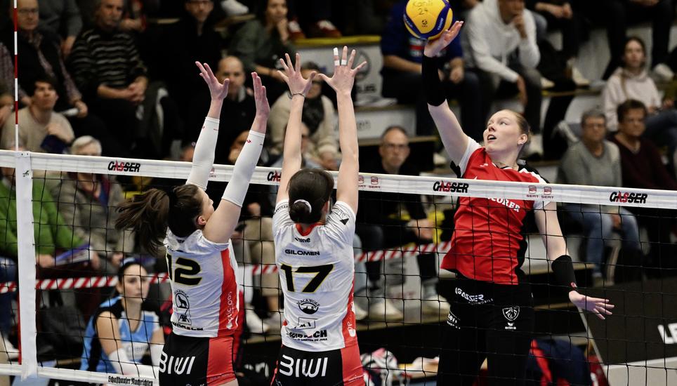 Volleyball, NLA 2025/2026, Playoff-Viertelfinals - VC Kanti - Franches-Montagnes 3-0, Schaffhausen, 21.02.2026 ï¿ï¾© Reinhard Stan