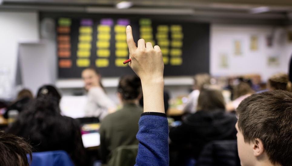 Latein Wahlpflichtfach, Gymnasialunterricht Klasse P16g an der Kantonsschule Solothurn am 14. Mai 2018.