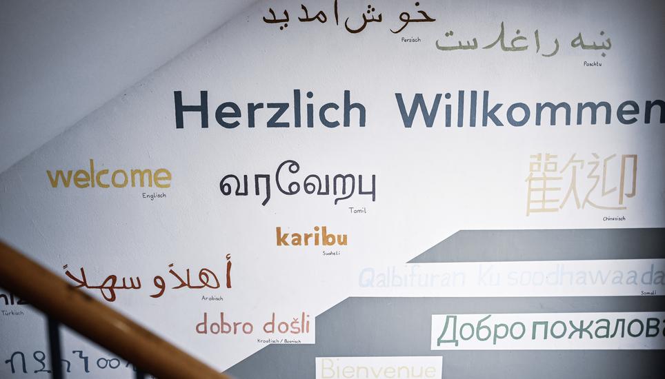 Einblicke in das Durchgangszentrum Friedeck in Buch, zurzeit leben 38 Mï¿ï¾¤nner aus 15 verschiedenen Nationen da, am Montag, 24. Februar 2025. (Melanie Duchene / Schaffhauser Nachricht
