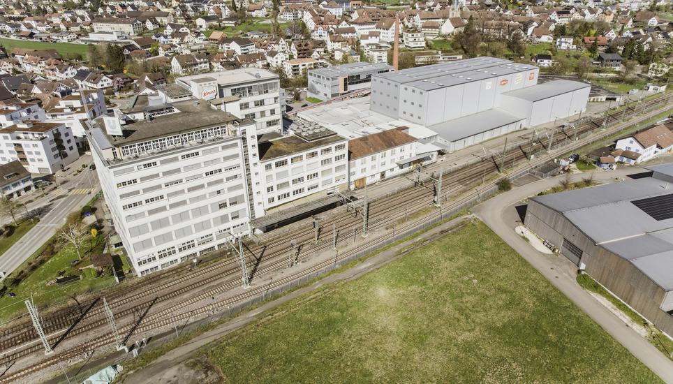 Blick auf das Knorrli Areal und Unilever in Thayngen, am Mittwoch, 02. April 2025. (Melanie Duchene / Schaffhauser Nachrichten)