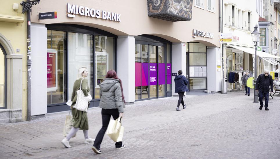 Die neue Filiale der Migros Bank erï¿ï¾¶ffnet am Frohnwagplatz, fotografiert am Montag, 16. Mï¿ï¾¤rz 2026, in Schaffhausen. (Roberta Fele / Schaffhauser Nachr