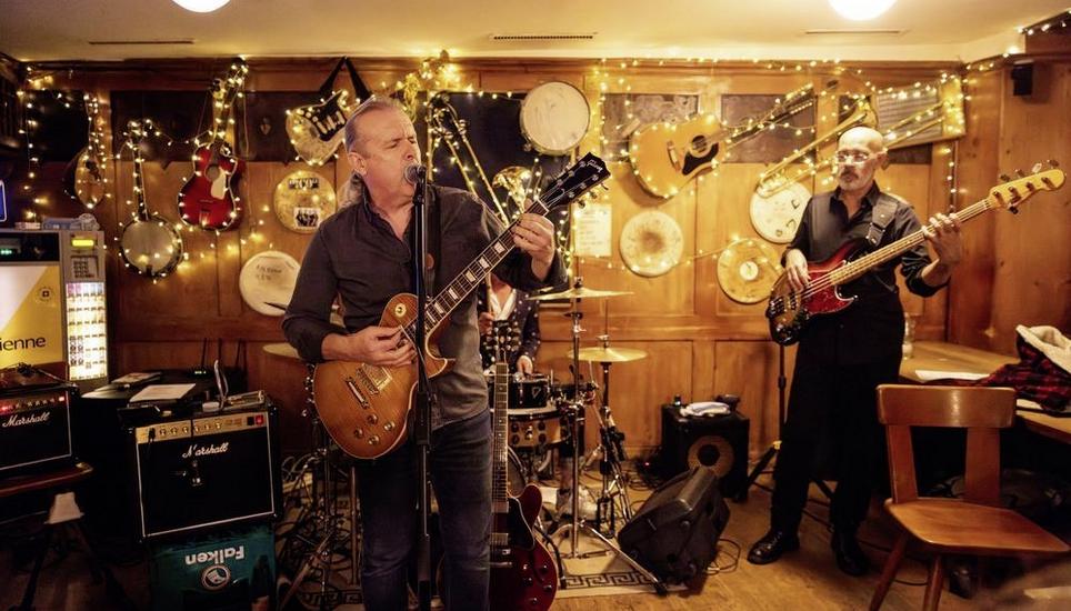Andy Egert Blues Band im Restaurant Kerze, fotografiert am Dienstag, 10. Mï¿ï¾¤rz 2026, in Schaffhausen. (Roberta Fele / Schaffhauser Nachricht