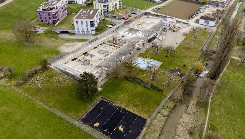 Badi Bï¿ï¾¼te, Baustelle, Mittwoch, 01.04.2026, Thayngen (Roger Hofstetter/Schaffhauser Nachricht