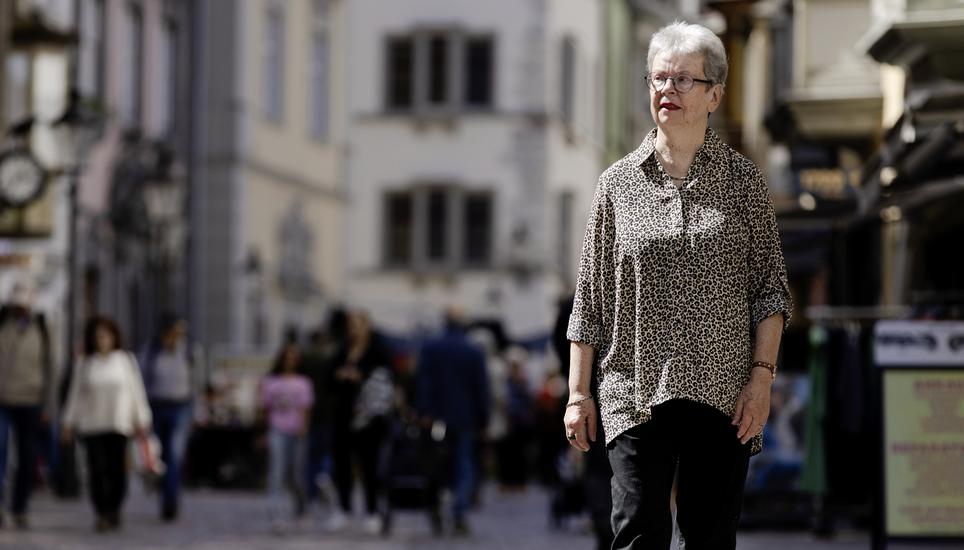 Doris Klingler, Portrait einer Pilgerin, Donnerstag, 09.04.2026, Schaffhausen (Roger Hofstetter/Schaffhauser Nachrichten)