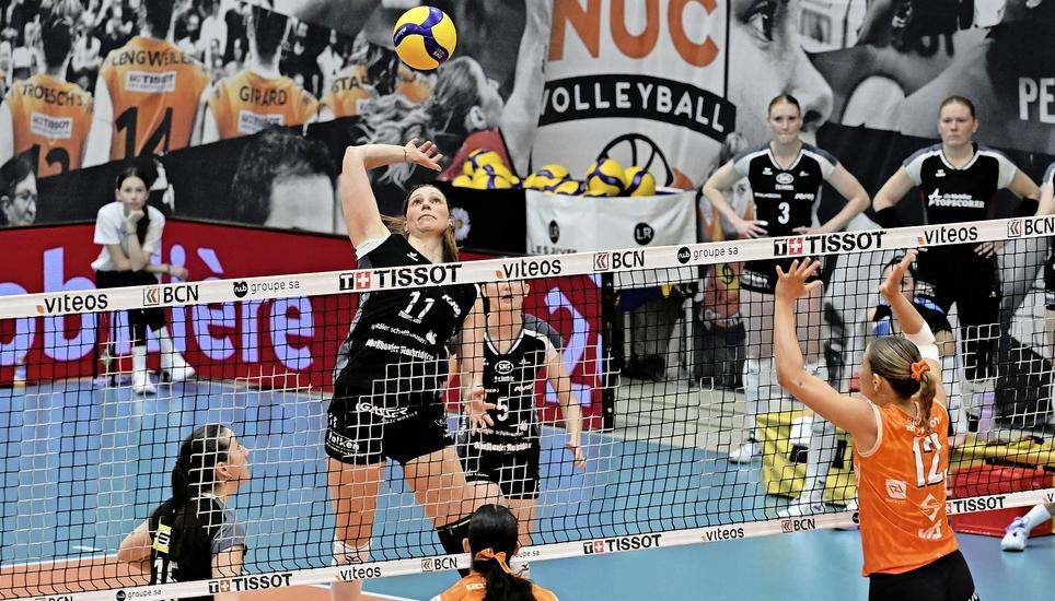 Volleyball, NLA 2025/2026, Playoff-Finals - 1. Runde: Neuenburg UC - VC Kanti, Neuenburg, 06.04.2026 ï¿¯ï¾¿ï¾ï¿¯ï¾¾ï¾© R