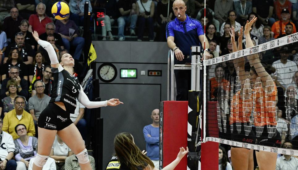 Volleyball, NLA 2025/2026, Playoff-Finals - 3. Runde:  Neuenburg UC - VC Kanti, Schaffhausen, 17.04.2026 ï¿ï¾© Reinhard Stan