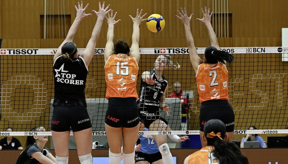Volleyball, NLA 2025/2026, Playoff-Finals - 1. Runde: Neuenburg UC - VC Kanti, Neuenburg, 06.04.2026 ï¿ï¾© Reinhard Stan