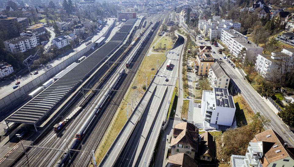 Fï¿ï¾¤senstaubtunnel, fotografiert am Dienstag, 04. Mï¿ï¾¤rz 2025, in Schaffhausen. (Roberta Fele / Schaffhauser Nachr