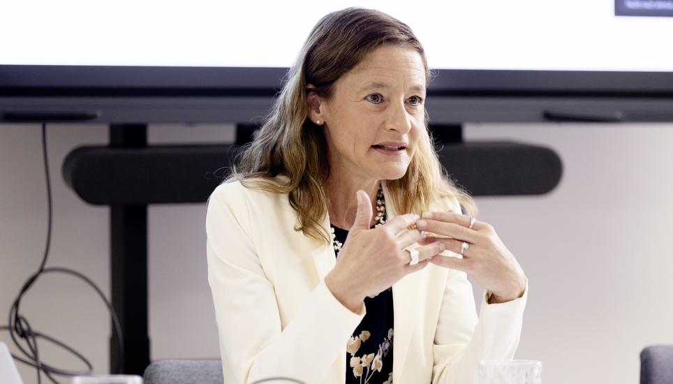 Medienkonferenz der Stadt Schaffhausen zur "Umfrage zum Sicherheitsempfinden in der Stadt Schaffhausen", Christine Thommen - Sozial- und Sicherheitsreferentin Stadt Schaffhausen, Donnerstag, 28.05.2026, Schaffhausen (Roger Hofstetter/Schaffhauser Nachrich