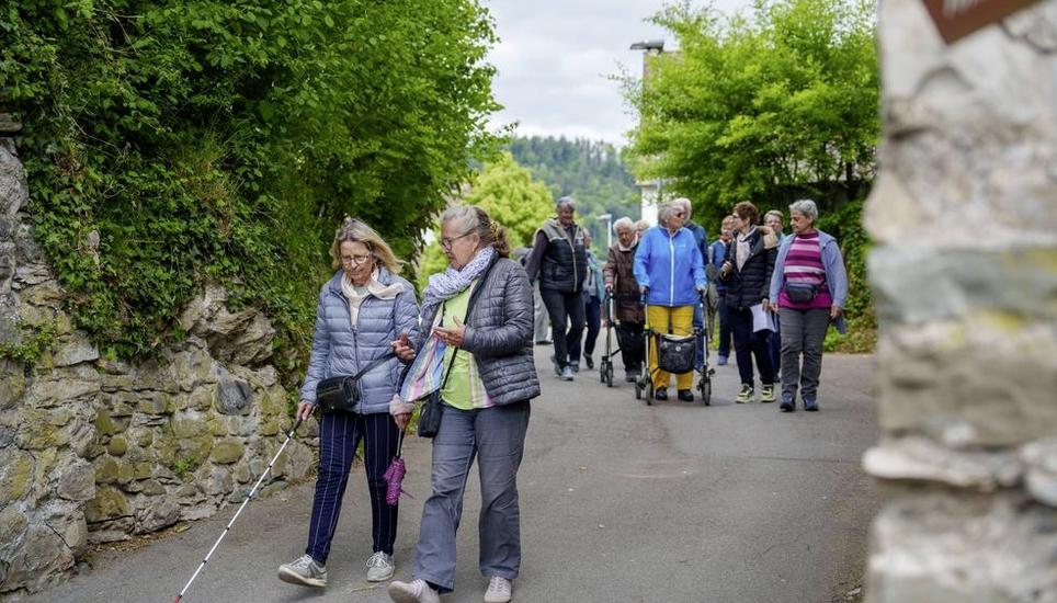 Quartiersbegehung der Quartiere Burg und Burgacker in Stein am Rhein. Fotografiert am Mittwoch, 13. Mai 2026 in Stein am Rhein. (ENYA DALLE FESTE / SCHAFFHAUSER NACHRICHTEN)