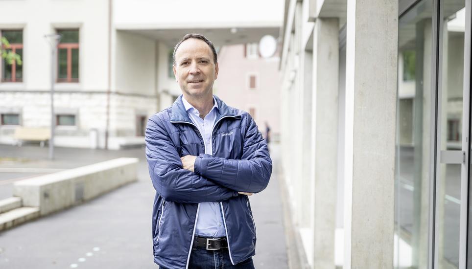 Gemeindspraesident Neuhausen Felix Tenger, fotografiert am Dienstag 08. Juni 2021, in Neuhausen. (Roberta Fele / Schaffhauser Nachrichten)