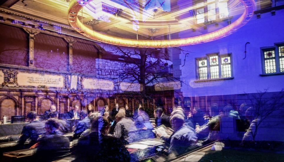 Start des grossen Stadtrat nach Neujahr in der Rathauslaube, am Dienstag, 07. Januar 2025. (Melanie Duchene / Schaffhauser Nachrichten)