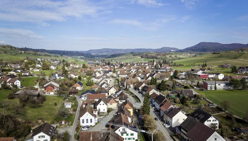 Das abgerannte Gebï¿ï¾¤ude der Post, fotografiert am Dienstag, 10. Mï¿ï¾¤rz 2026, in Siblingen. (Roberta Fele / Schaffhauser Nachr