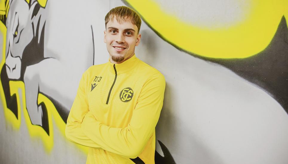 Trainingsstart beim FC Schaffhausen nach den Weihnachtsferien, Neuzugang Carmine Chiappetta, am Montag, 06. Januar 2025. (Melanie Duchene / Schaffhauser Nachrichten)