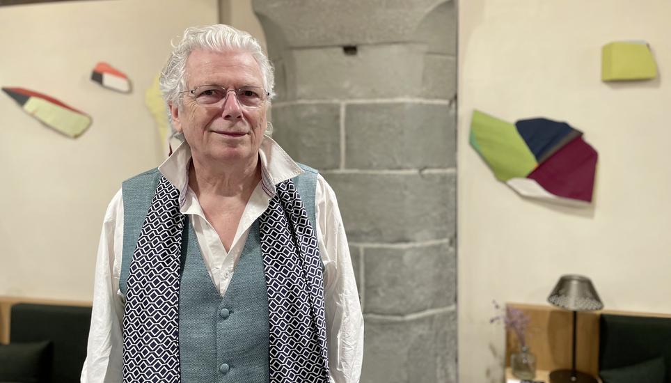 Der Komponist Walther Giger im Kulturhaus Obere Stube in Stein am Rhein