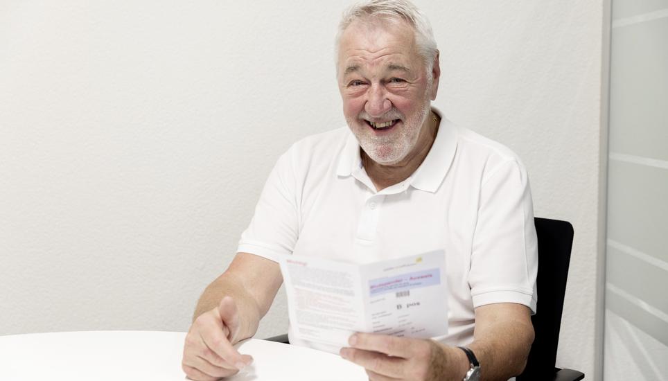 Jï¿ï¾¶sy Gadient hat schon mehr als 100 mal Blut gespendet., Freitag, 19.06.2026, Schaffhausen (Roger Hofstetter/Schaffhauser Nachricht