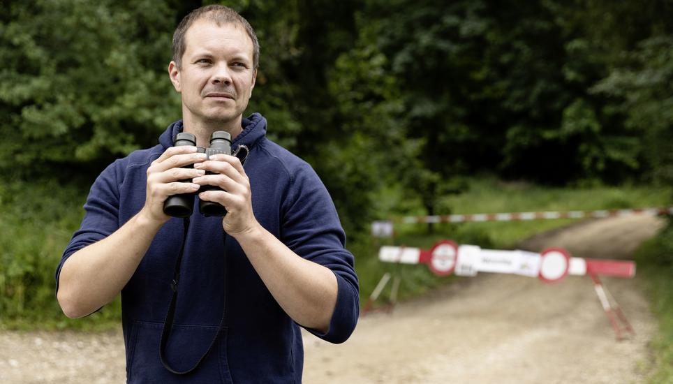 Befall des Eichenprozessionsspinners, Andreas Hunziker-Waldschutzbeauftragter Kantonsforstamt SH, Mittwoch, 10.06.2026, Gï¿ï¾¤chlingen (Roger Hofstetter/Schaffhauser Nachricht