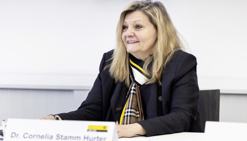 Spatenstich Polizei- und Sicherheitszentrum, Dr. Cornelia Stamm Hurter - Regierungsratsprï¿ï¾¤sidentin, Donnerstag, 15.01.2026, Schaffhausen (Roger Hofstetter/Schaffhauser Nachricht