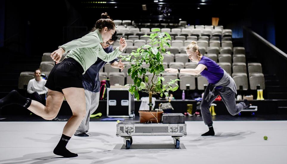 Zu Besuch bei der Probe der Tanzkompanie DOXS in der Bachturnhalle, am Dienstag, 16. August, 2022. (Melanie Duchene / Schaffhauser Nachrichten)