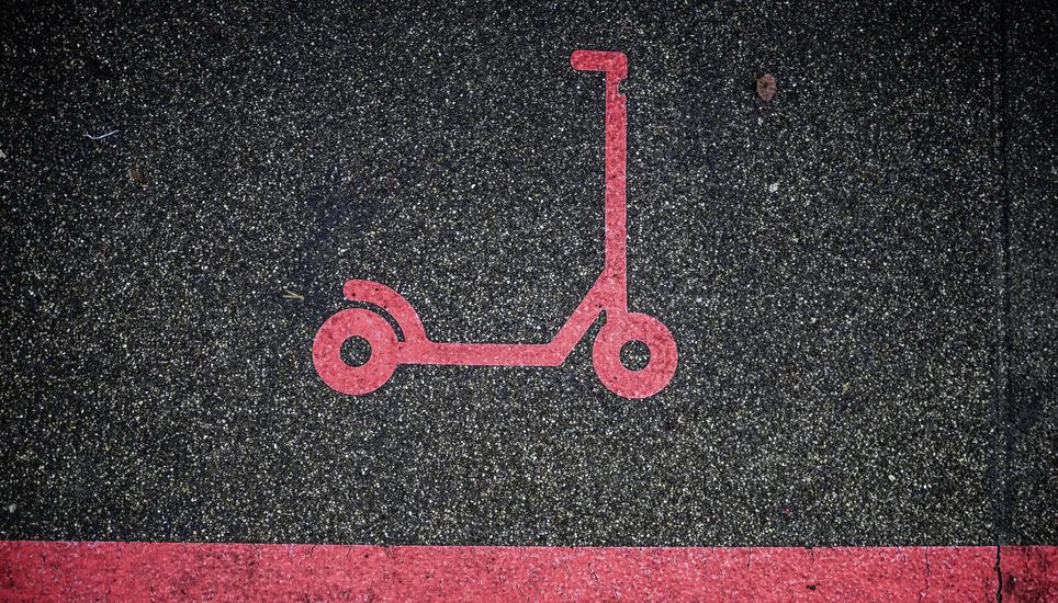 Leerer ETrottinett Parkplatz,  am Freitag, 24. Januar 2025. (Melanie Duchene / Schaffhauser Nachrichten)