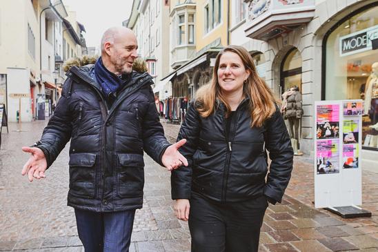 NationalrÃ¤tin Linda de Ventura, SP, und Nationalrat Thomas Hurter, SVP, zu Besuch beim HÃ¼t im GsprÃ¶ch im Fernsehn,  amDienstag, 14. Januar 2025. (Melanie Duchene / Schaffhauser Nachrichten)
