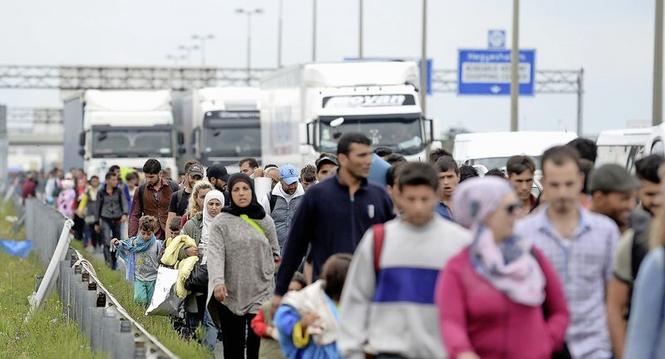 Flüchtlinge, Grenze, Österreich 