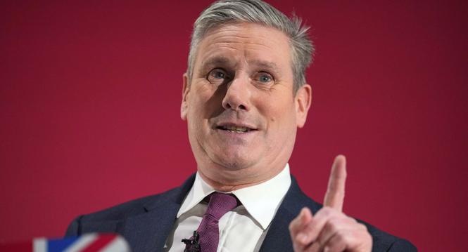 FILE - Keir Starmer, leader of Britain's opposition Labour Party, delivers a speech at a business conference in London, on Feb. 1, 2024. (AP Photo/Kirsty Wigglesworth, File)