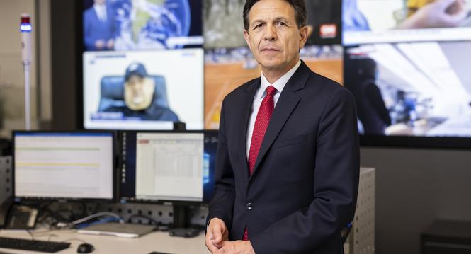 Christian Dussey, Direktor Nachrichtendienst des Bundes NDB, posiert zum Portrait, am Mittwoch, 1. Juni 2022 am Sitz des NDB in Bern. (KEYSTONE/Alessandro della Valle)