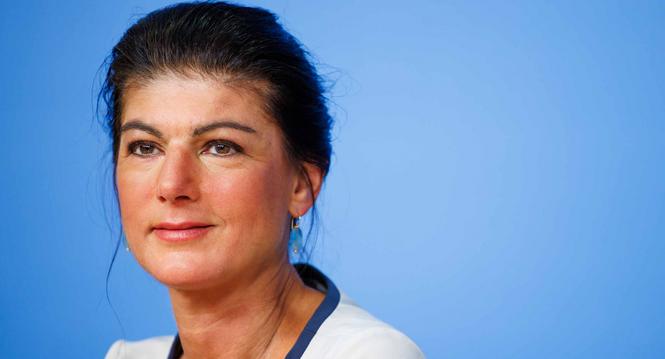 epa11580000 Sahra Wagenknecht Alliance (BSW) co-chairwoman Sahra Wagenknecht looks onu during a press conference at the convention center of the Federal Press Conference (Bundespressekonferenz) in Berlin, Germany, 02 September 2024. The far-right Alternat