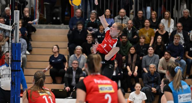 CEV Challenge Cup 1/16-Finals. RÃ¼ckspiel: Volley DÃ¼dingen - VC Kanti, DÃ¼dingen, 13.11.2024 Â© Reinhard Standke