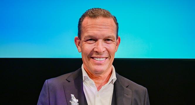 Daniel Grieder beim 45. Bleigiessen und 11. Neujahrsapero im Stadttheater Schaffhausen, am Donnerstag, 09. Januar 2025. (Melanie Duchene / Schaffhauser Nachrichten)