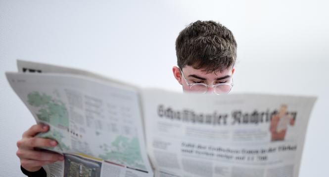 Themenbild Zeitung zum Thema Medienfoerderung, am Freitag, 10. Februar 2023. (Melanie Duchene / Schaffhauser Nachrichten)