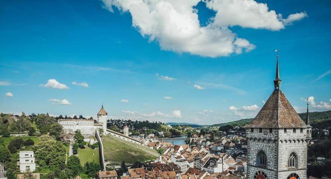 Altstadt Schaffhausen von oben, fotografiert am Donnerstag 03. Juni 2021, in Schaffhausen. (Roberta Fele / Schaffhauser Nachrichten)