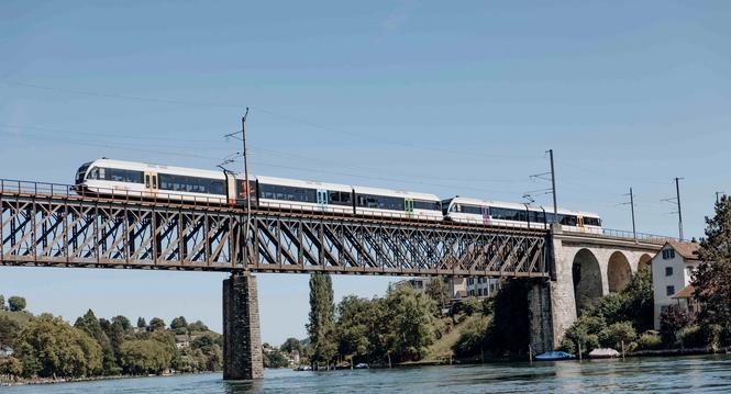Feuerthaler ZugbrÃ¼cke, fotografiert am Montag 08. Juli 2024, in Schaffhausen. (Roberta Fele / Schaffhauser Nachrichten)
