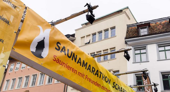 Saunamarathon Schaffhausen, Freitag, 20.02.2026, Schaffhausen (Roger Hofstetter/Schaffhauser Nachrichten)