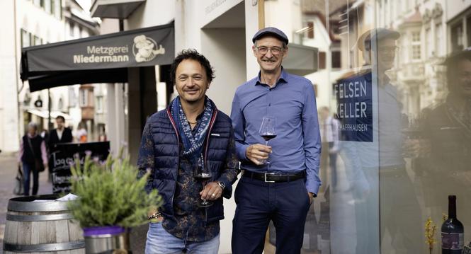 Thomas Meier und Erik Kalt fotografiert am Donnerstag 30. Mai 2024, in Schaffhausen. (Roberta Fele / Schaffhauser Nachrichten)