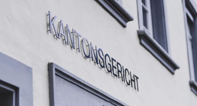 Themenbild Kantonsgericht Eingang, am Dienstag, 14. Februar 2023. (Melanie Duchene / Schaffhauser Nachrichten)
