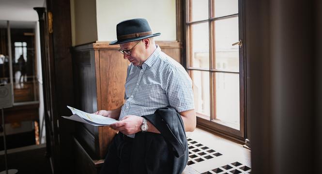 Kantonsratswahlen Stimmung und Impressionen aus der Rathauslaube, Daniel Preisig, am Sonntag, 22. September 2024. (Melanie Duchene / Schaffhauser Nachrichten)