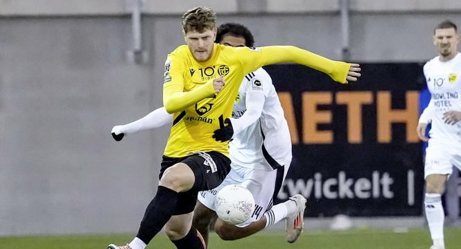 13.12.2024, Schaffhausen, Fussball Challenge League - FC Schaffhausen - FC Stade Nyonnais; Ben Schlaeppi (Schaffhausen) (Roger Albrecht/sport-presse)