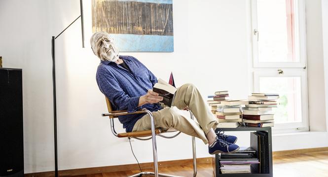 Kï¿ï¾¼nstler und Klavierstimmer im Ruhestand,  diplomierten Klavierbauer.  Paris, Ecole International du Thï¿ï¾©ï¿ï¾¢tre Jacques Lecoq
fotografiert am Montag, 28. Juli 2025, in Eglisau. (Roberta Fele / Schaffhauser N