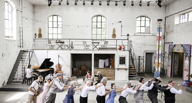 Einblicke ins Sommertheater Kasimir und Karoline im Werkhof Lindli, am Montag, 14 Juli 2025. (Melanie Duchene / Schaffhauser Nachrichten)