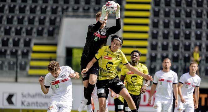 24.08.2025, Schaffhausen, Fussball Promotions League - FC Schaffhausen - FC Breitenrain; 

(Armando Albrecht/sport-presse)