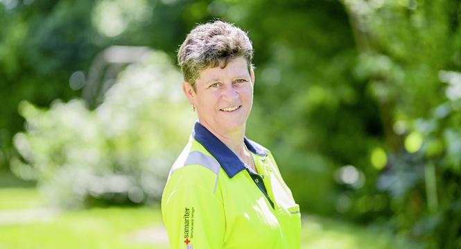 Kopf der Woche Manuela Furrer die fï¿ï¾¼r die Samariterin der Ostschweizer Samariter nominiert ist, am Dienstag, 12 August 2025. (Melanie Duchene / Schaffhauser Nachricht