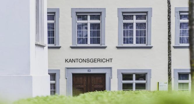 Themenbild Kantonsgericht Eingang, am Dienstag, 14. Februar 2023. (Melanie Duchene / Schaffhauser Nachrichten)